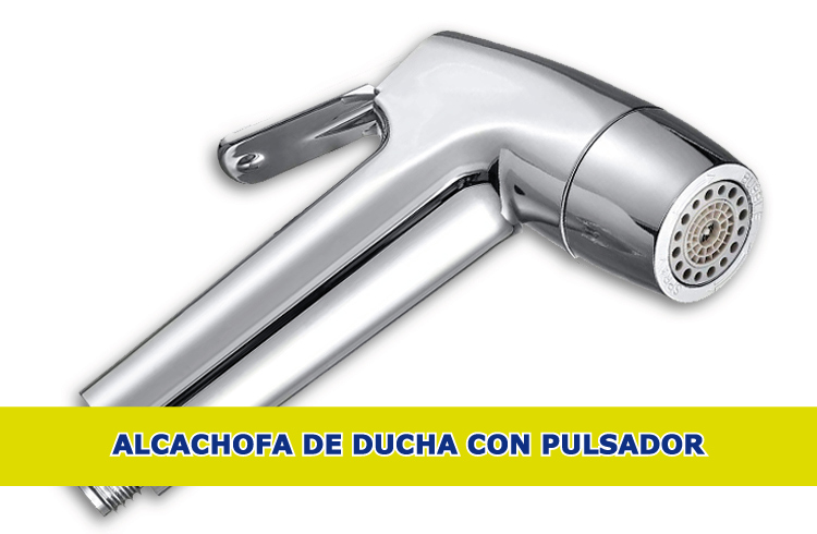 alcachofa ducha con pulsador