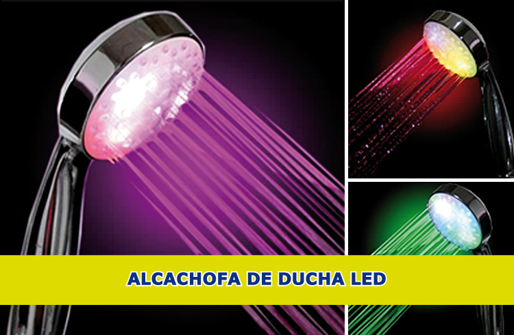 boton alcachofa ducha led